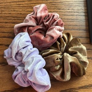 Brand new Velour Scrunchies